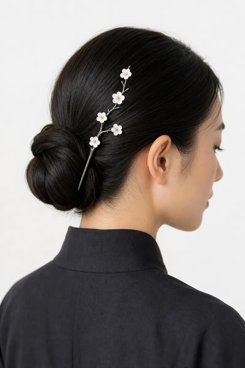 白梅 枝花かんざし