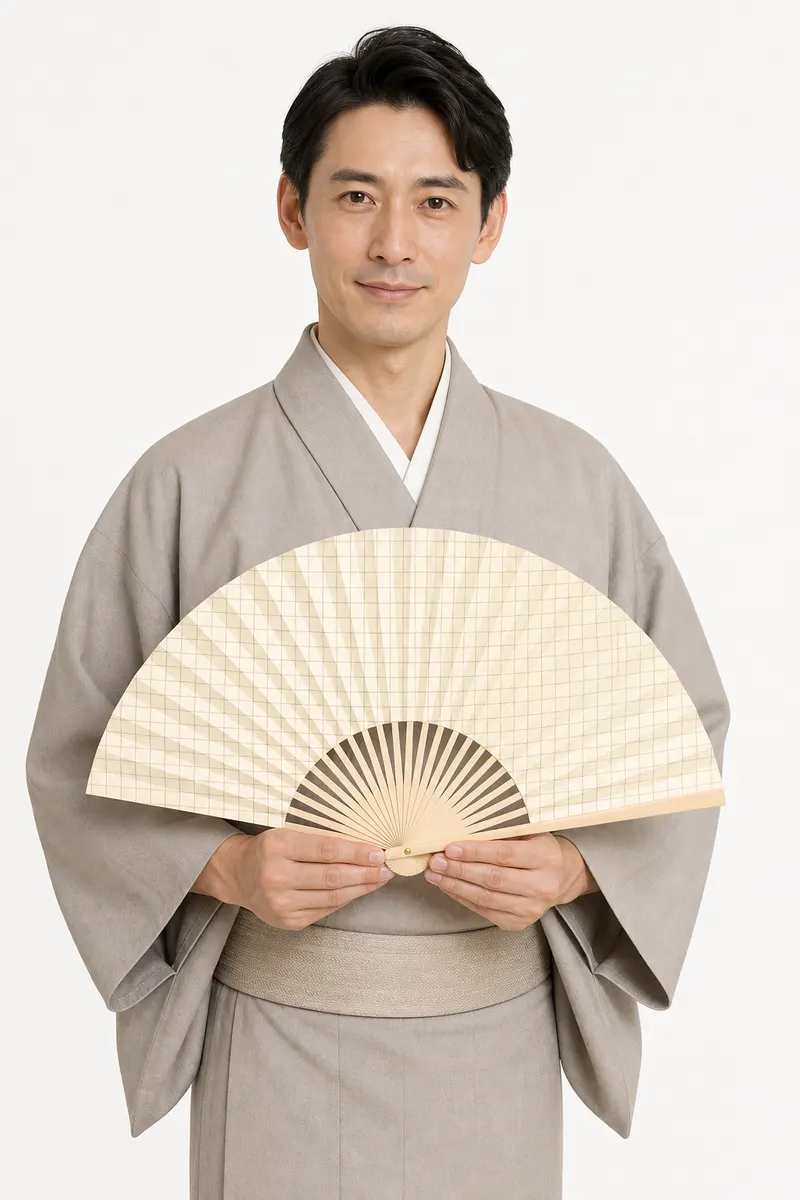 金格子 扇子