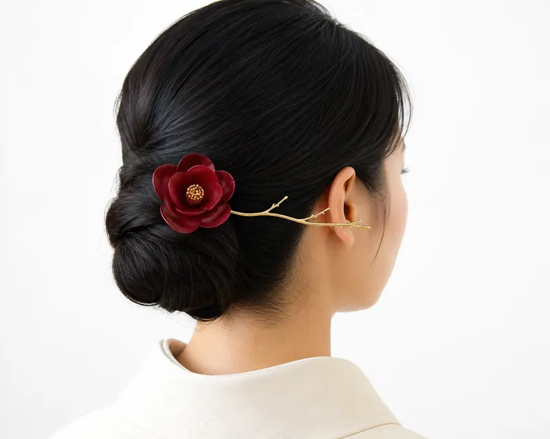 紅椿 金枝かんざし