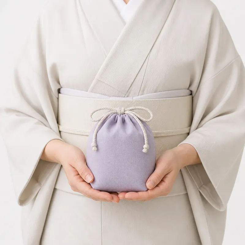 藤霞 ミニ巾着