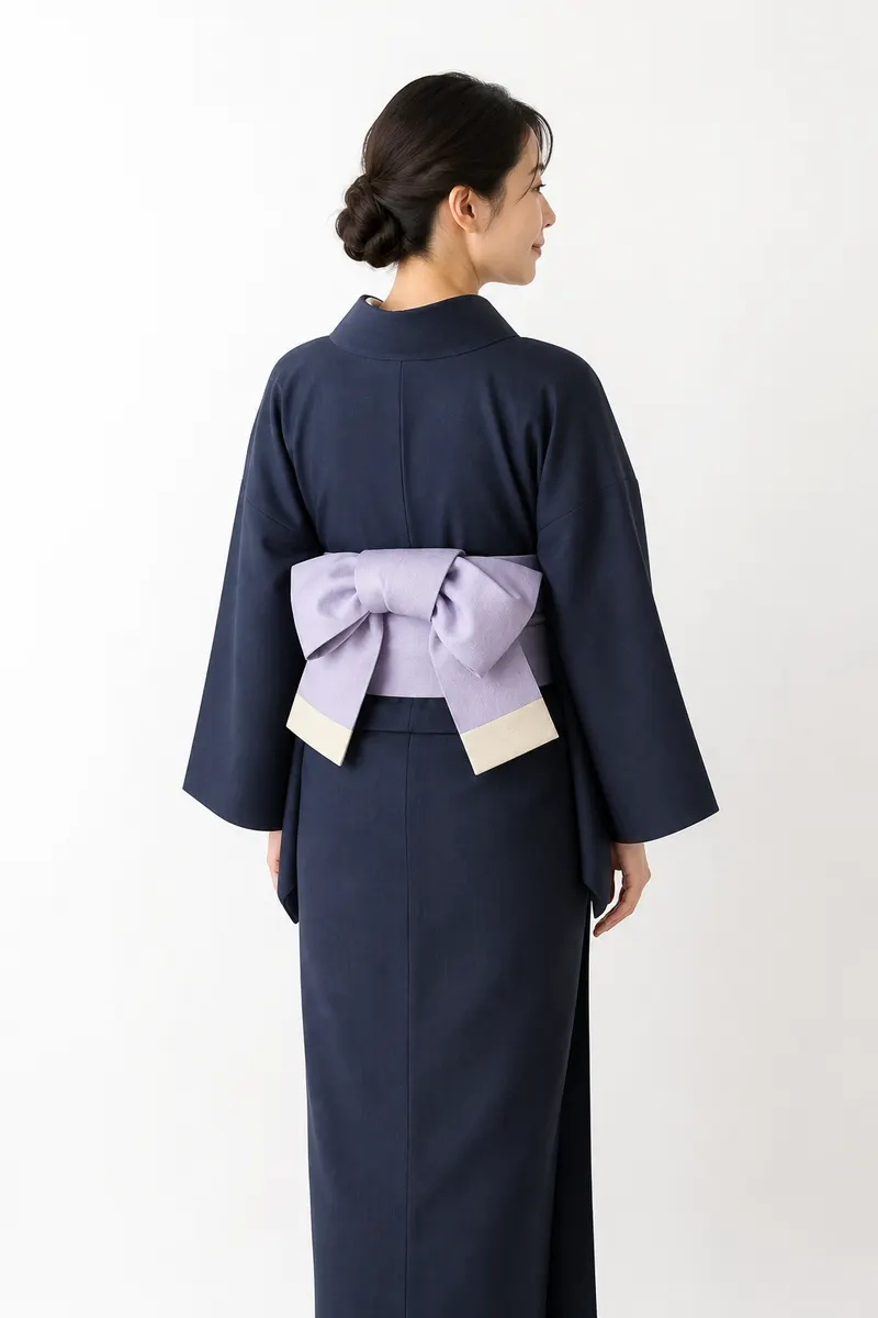 藤霞 半幅帯