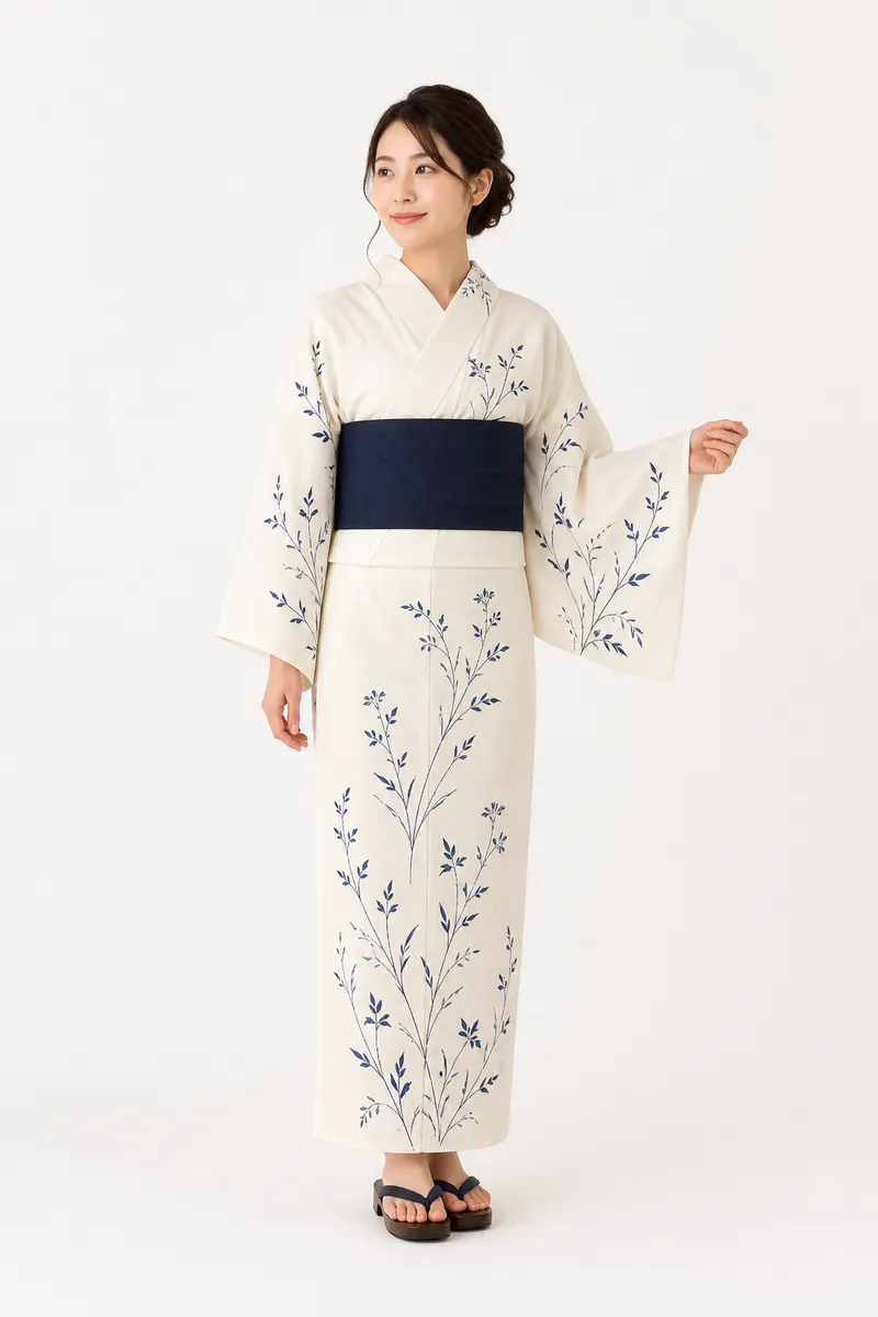 深藍 浴衣セット